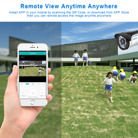 Smor 4CH 1080N 5w1 zestaw AHD DVR System CCTV 2 sztuk 720P/1080P AHD wodoodporna/kamera typu Bullet zestaw nadzoru bezpieczeństwa Alarm e-mail 5